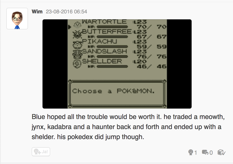 Illustration for article titled Let's play Pokemon Blue, Miiverse style part 4